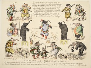 Performances éléphantines, pub. vers 1854